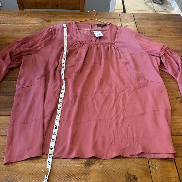 Suzanne Betro new with tag blouse balloon sleeve silky size 4X - Picture 5 of 6